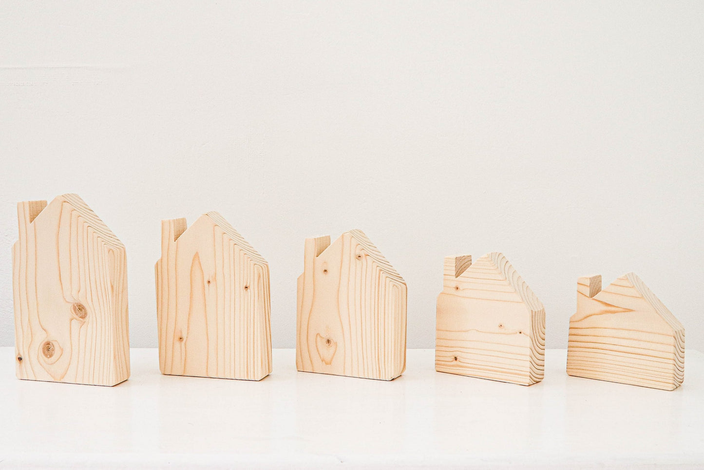 Wooden Small World Houses