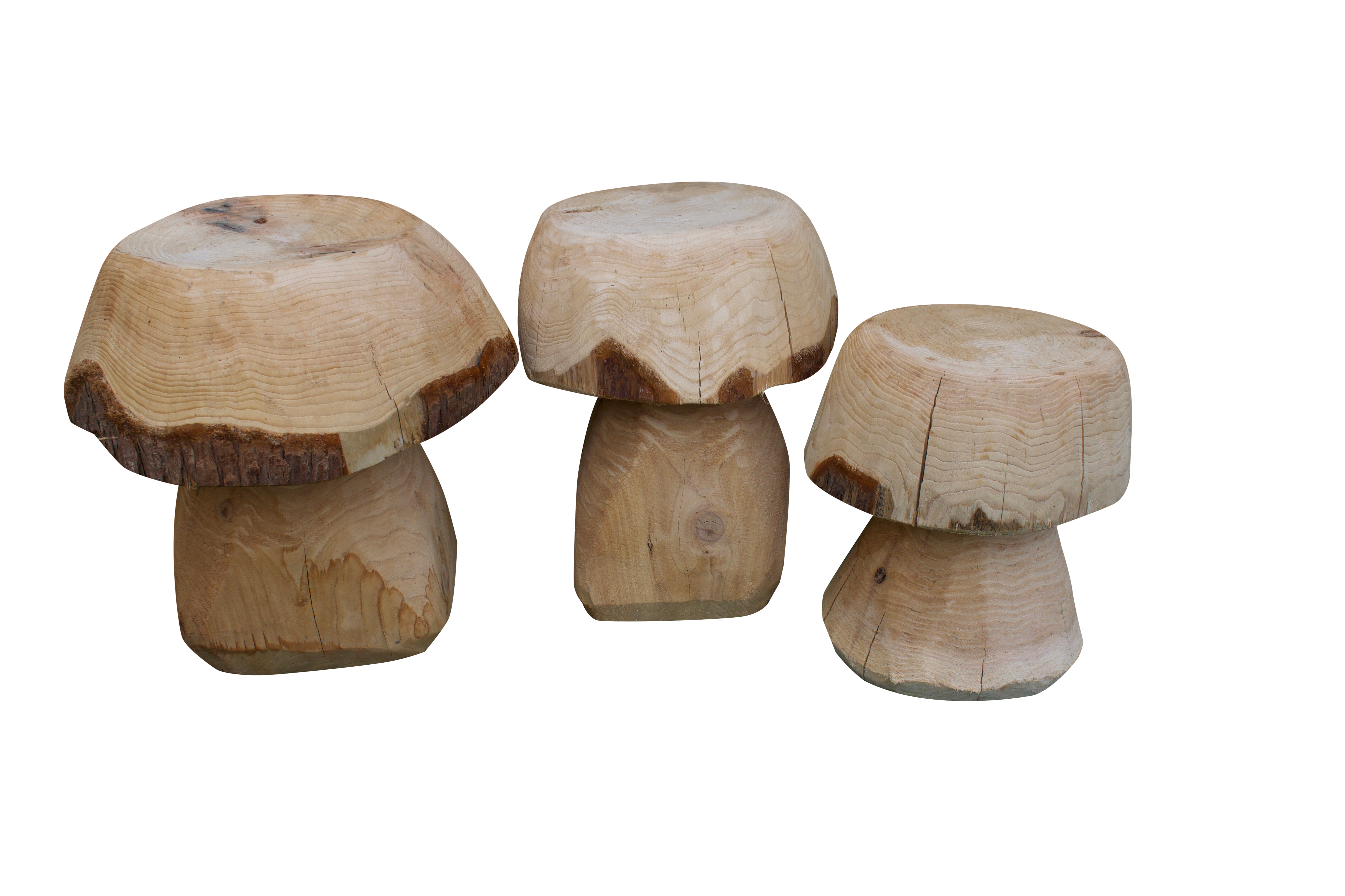 Wooden 2024 mushroom stool