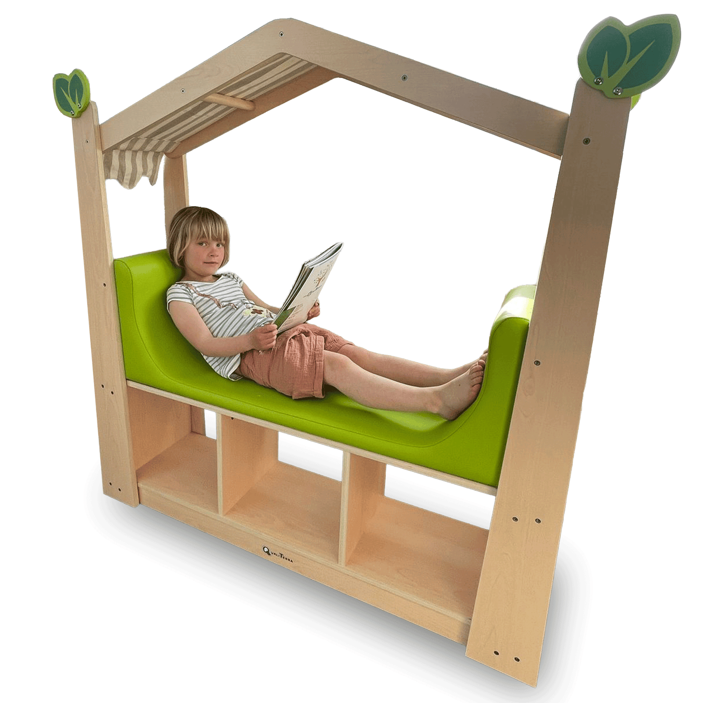 Reading Nook with Storage (Angled Roof) - The Ministry of Outdoor Education