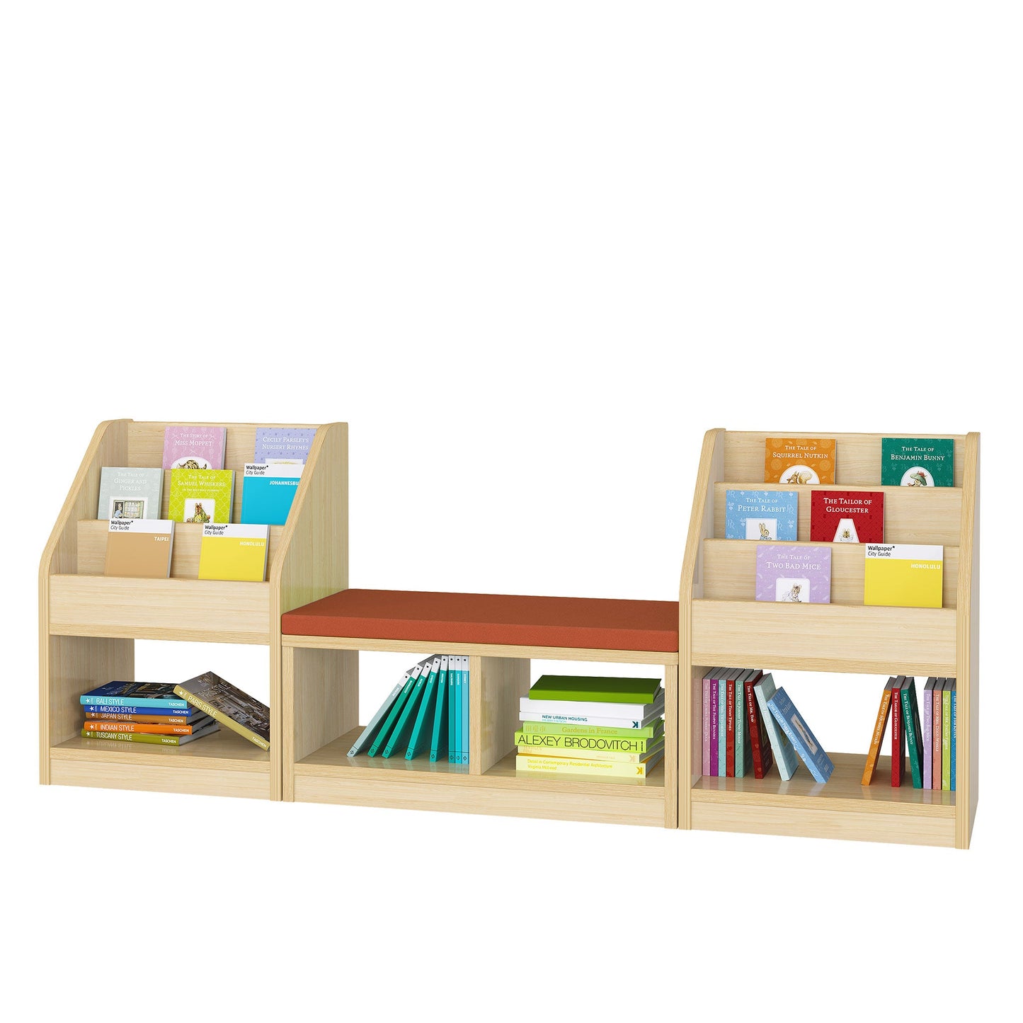 Double Book Display Unit with Reading Bench - The Ministry of Outdoor Education