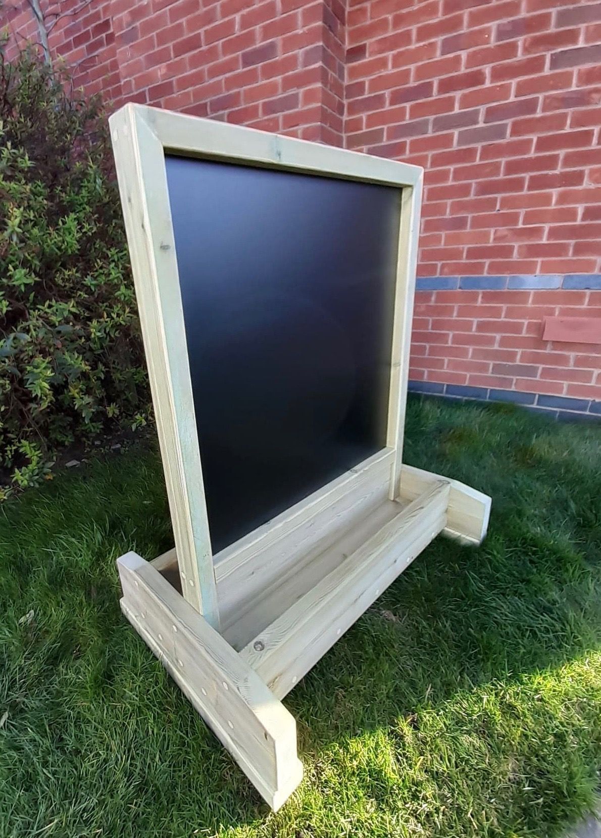 Wooden Outdoor Chalkboard Easel