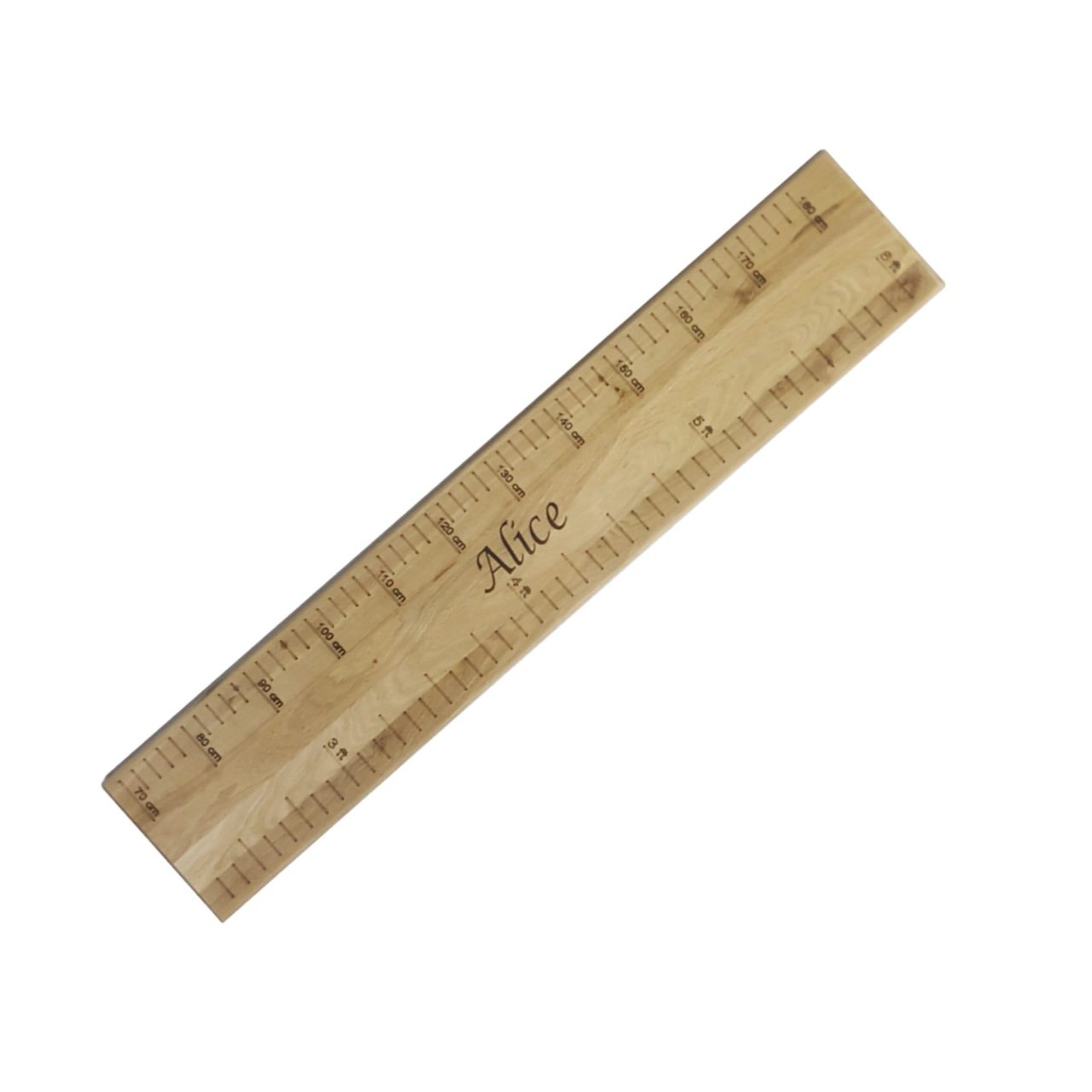 Children's Wooden Oak Height Chart