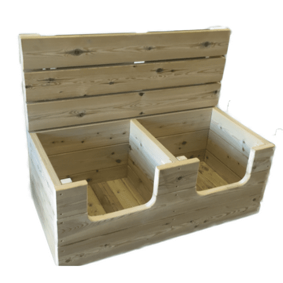 Children's Outdoor Wooden Construction Pit