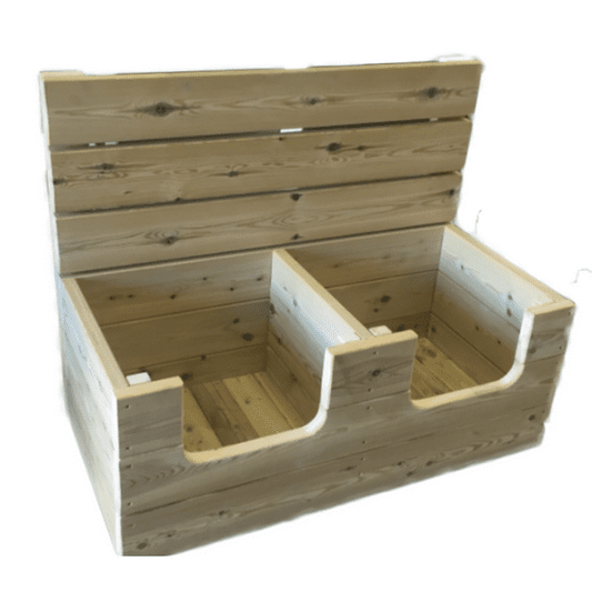 Children's Outdoor Wooden Construction Pit