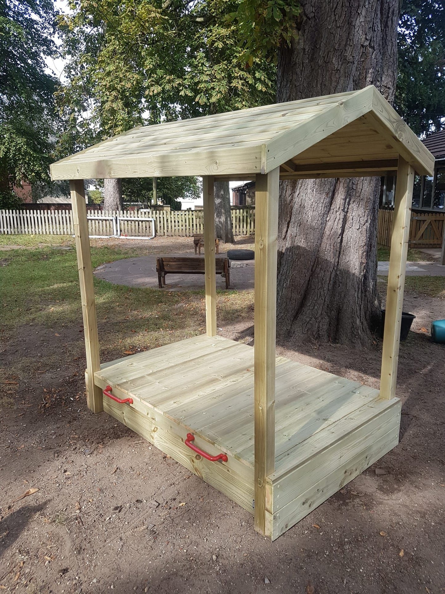 Wooden Sandpit Shelter