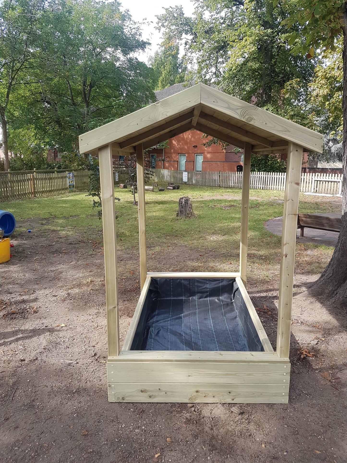 Wooden Sandpit Shelter