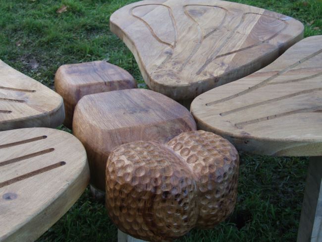 Wooden Butterfly Playground Sculpture