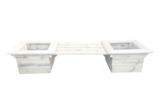 Wooden Planter Bench