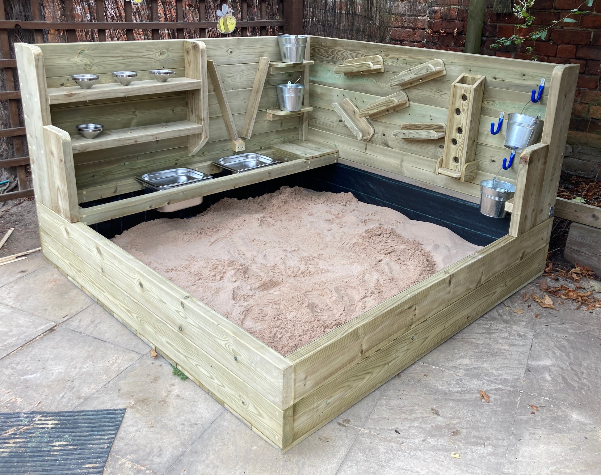 Sand Play Wall and Sandpit Early Years & School Equipment MooAngel
