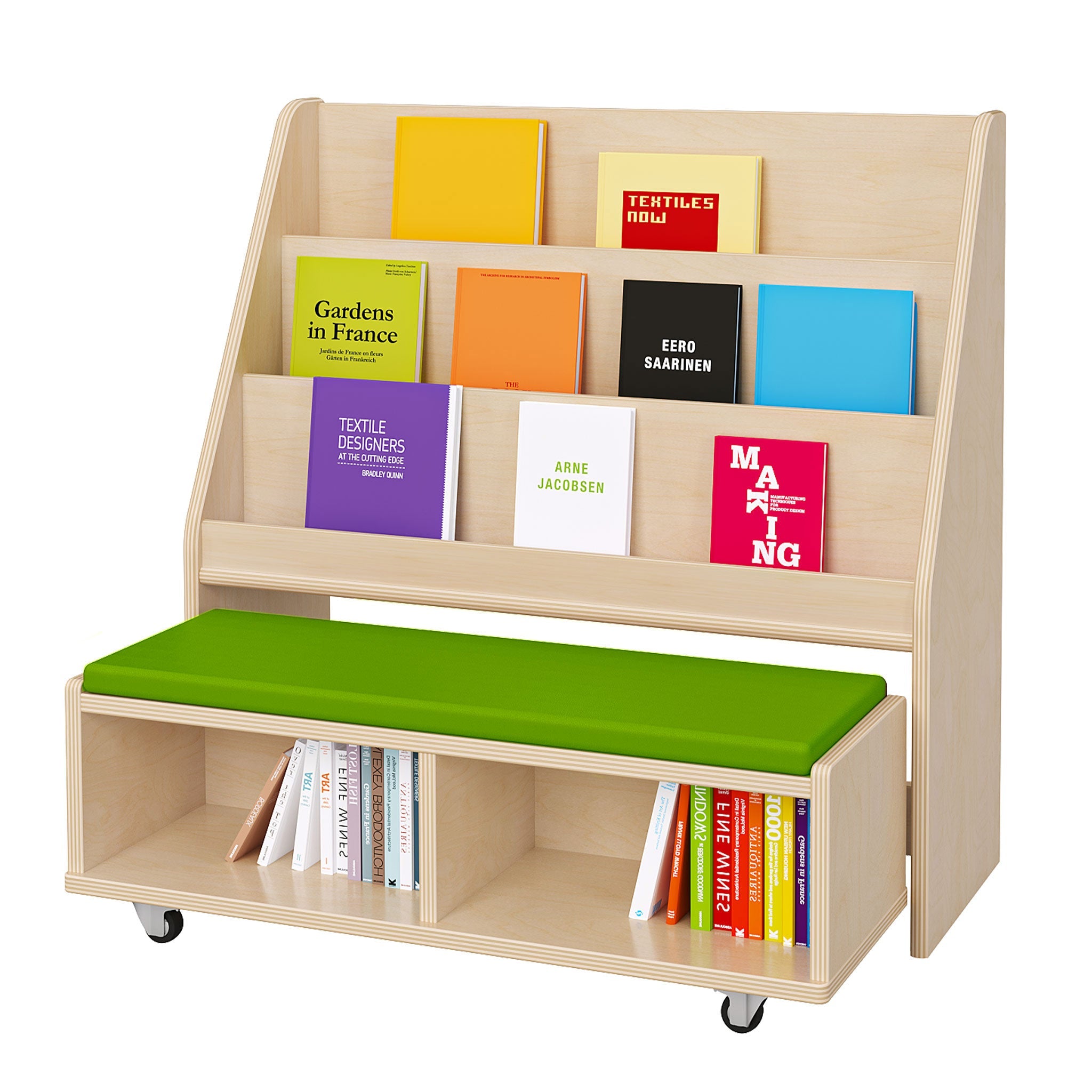 Book Display Unit with Pull-Out Bench - The Ministry of Outdoor ...