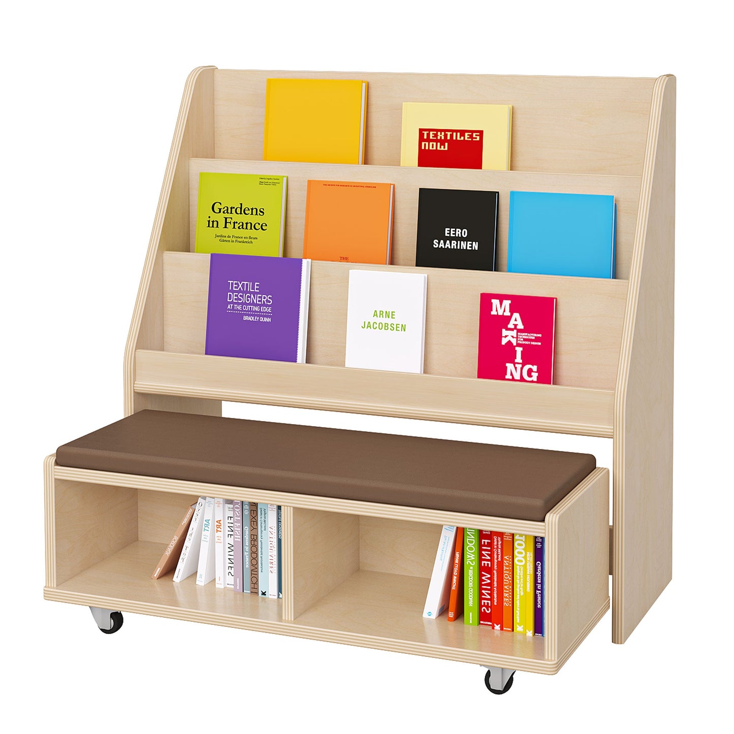 Book Display Unit with Pull-Out Bench  - The Ministry of Outdoor Education