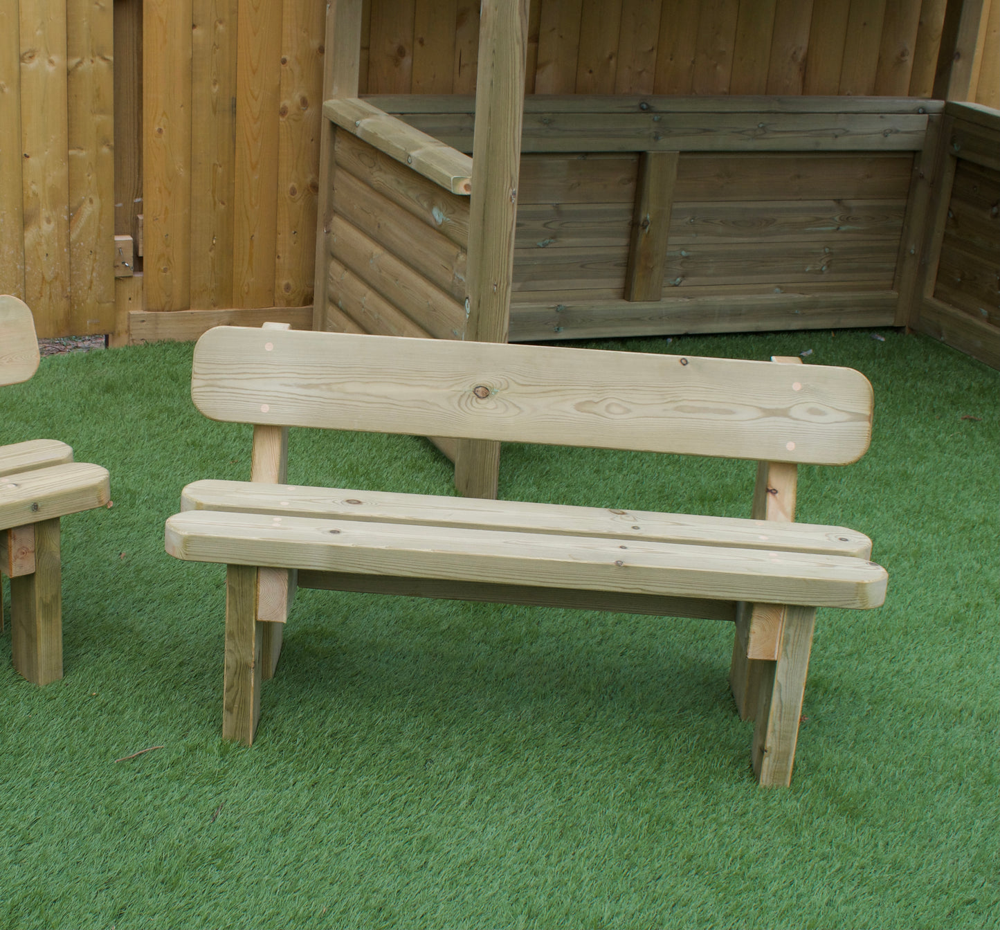 Children's Wooden Outdoor Bench