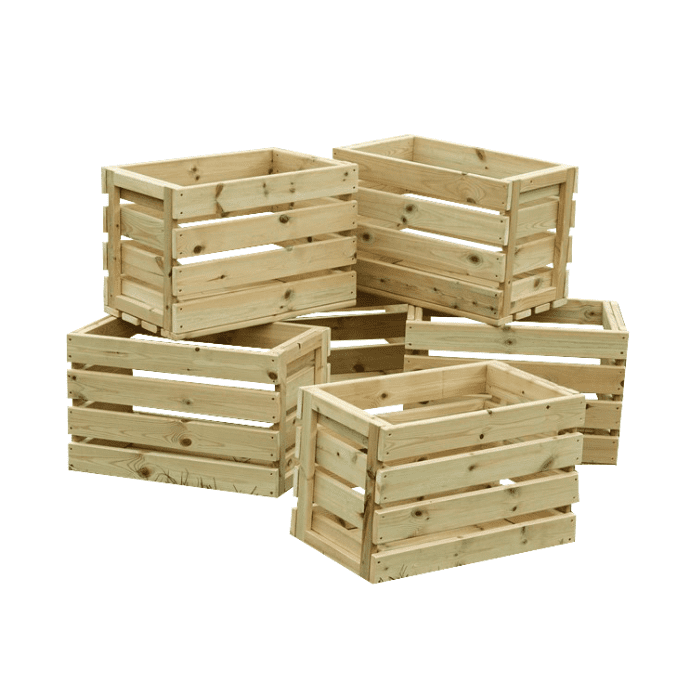 Wooden Play Crates